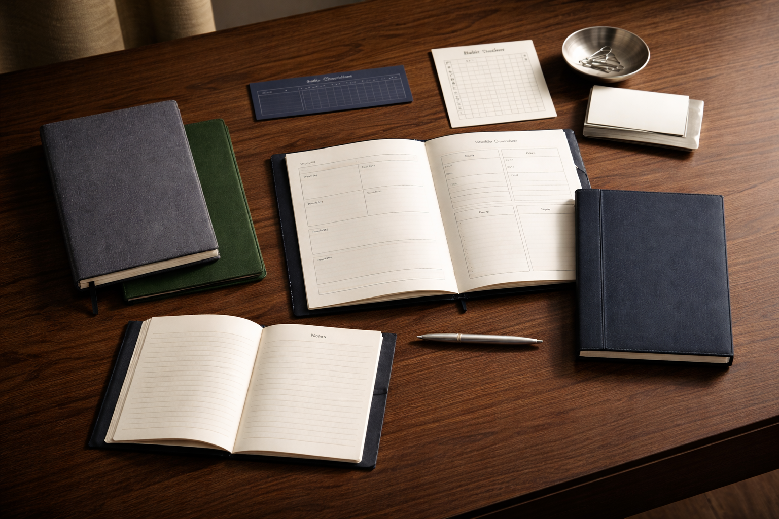 Luxury stationery flatlay